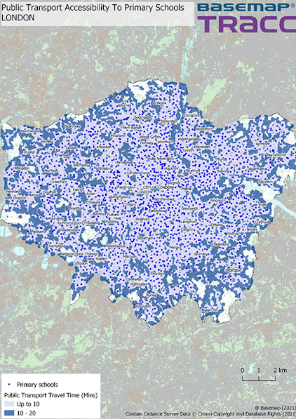 Public Transport Access to Primary Schools